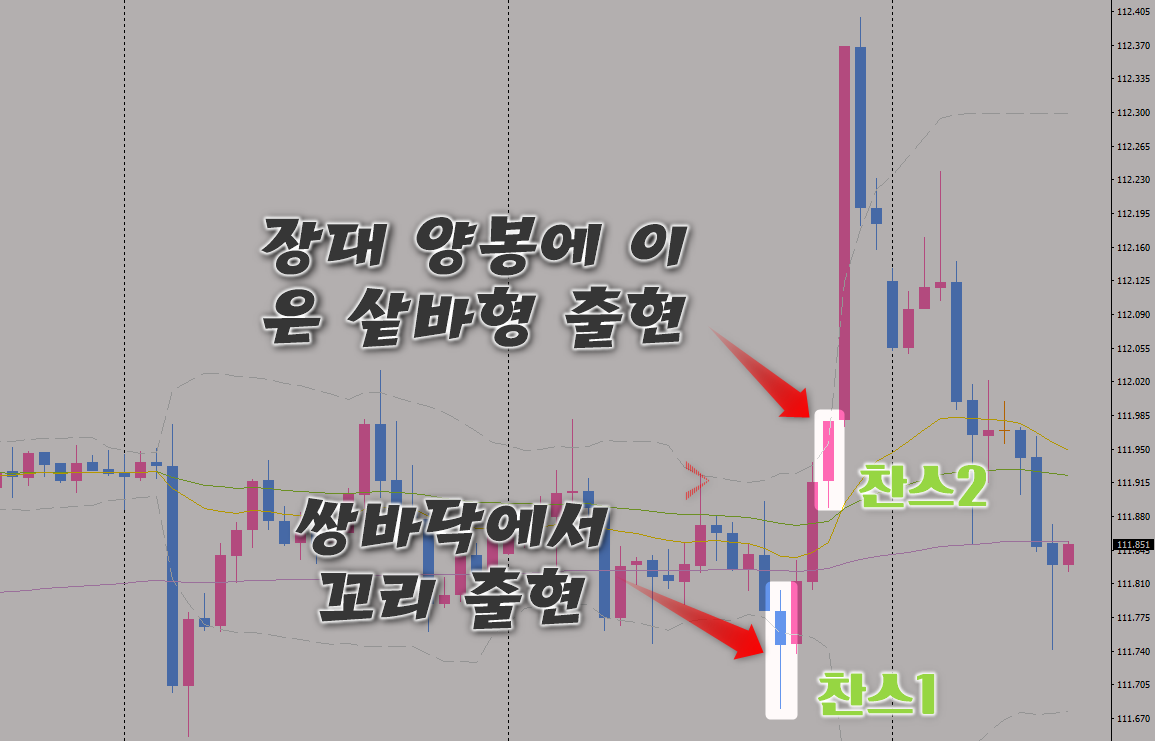 《FX리딩 ＆ 환율전망》 시장가 주문 시에는 캔들봉 차트 확인 필수!