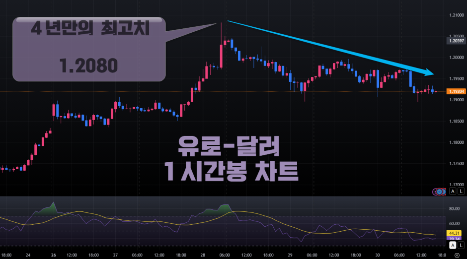 유로 달러 환율전망 시황분석 시세예상