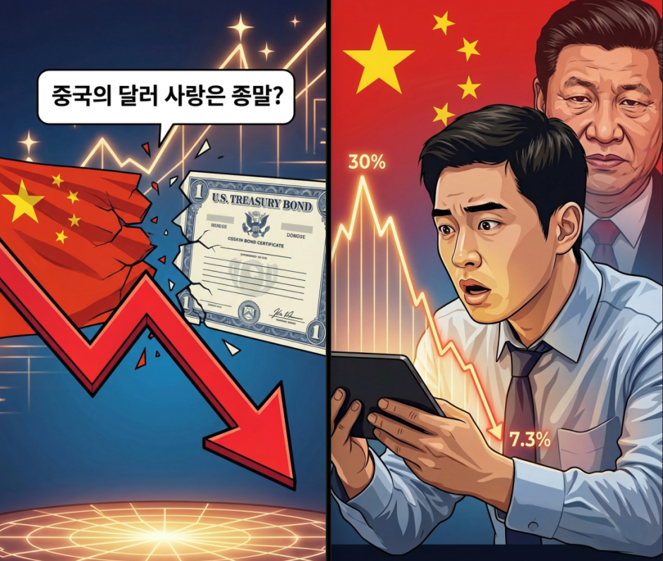 중국의-미국-국채-보유비중-탈달러화