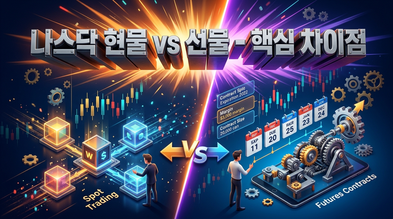 나스닥 현물vs선물_차이점