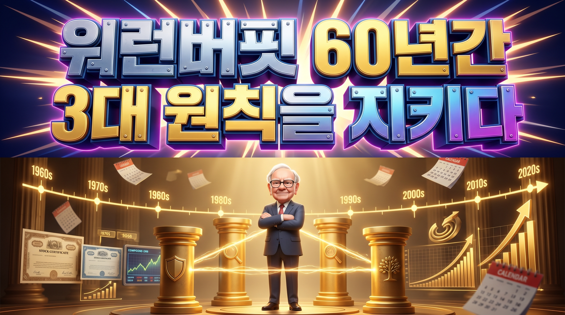 워런버핏이 60년간 지켜온 3대 원칙과 수익률의 비밀