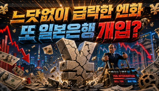 2년전 고점 돌파후 급락한 엔화, 이번에도 일본은행의 개입질? 