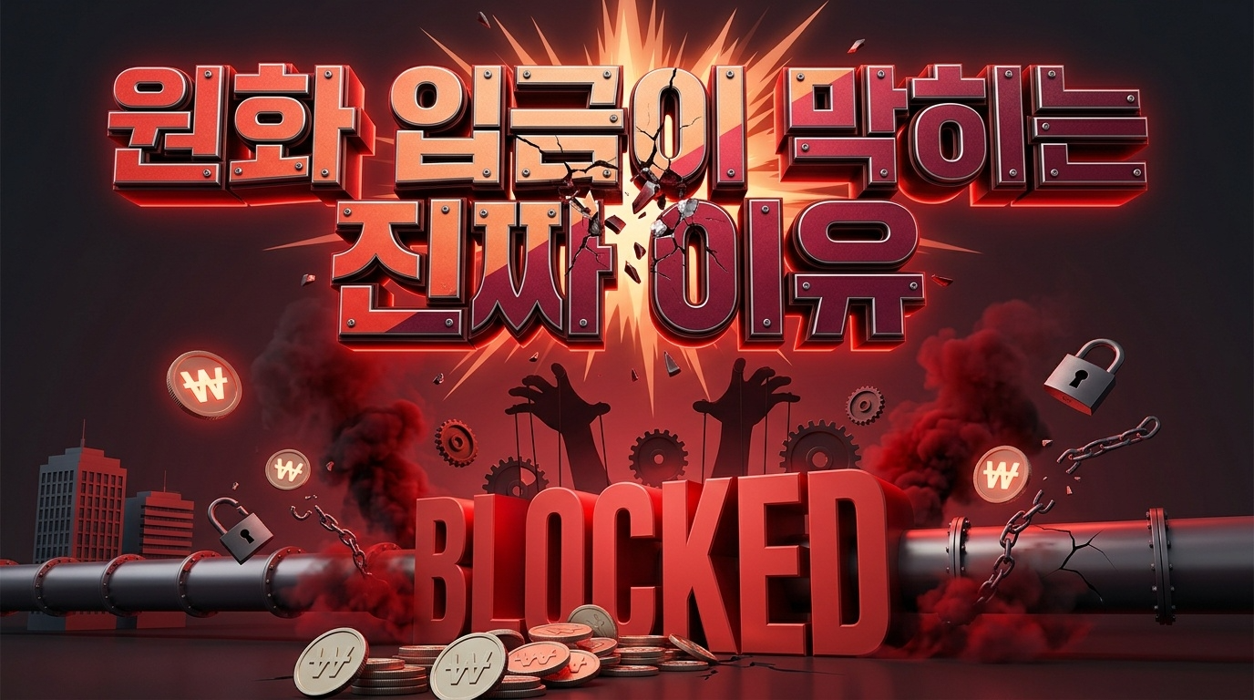 원화 입금이 막히는 진짜 이유