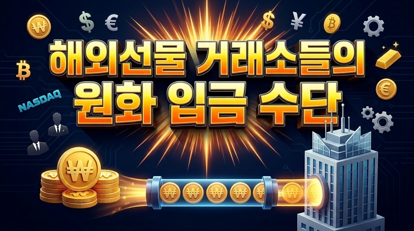 해외선물 거래소들의 원화 입금 수단