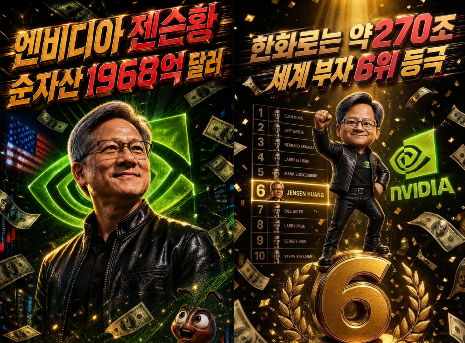 세계 부자랭킹-순위-젠승황-엔비디아