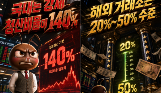 강제청산_반대매매-개념비교-국내-해외거래소