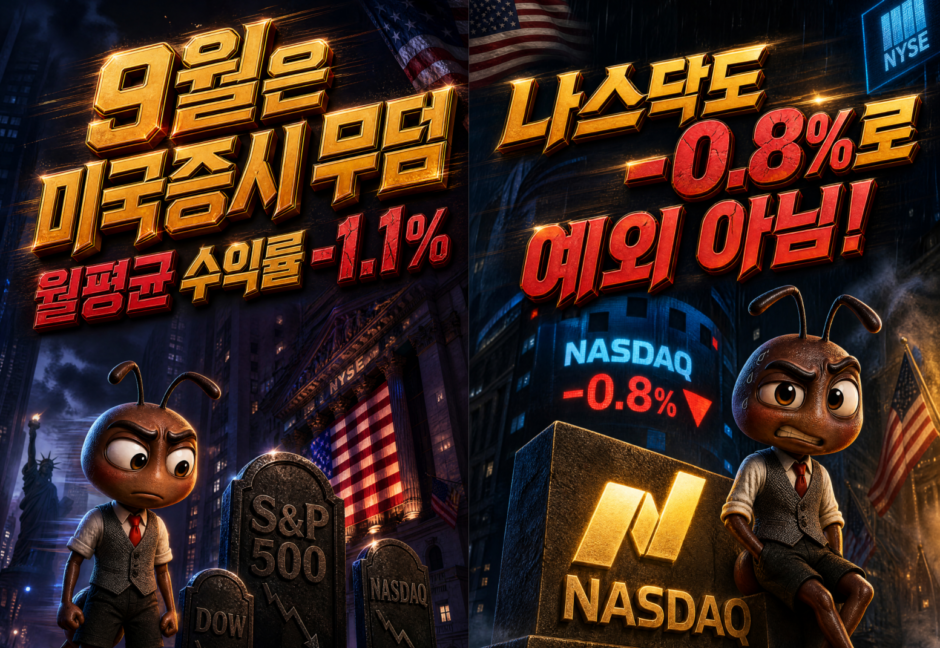 미국증시-9월-징크스-3대지수-수익률