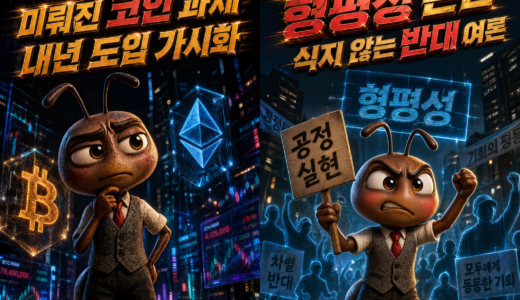 코인 과세 시행-금융투자소득세-형평성