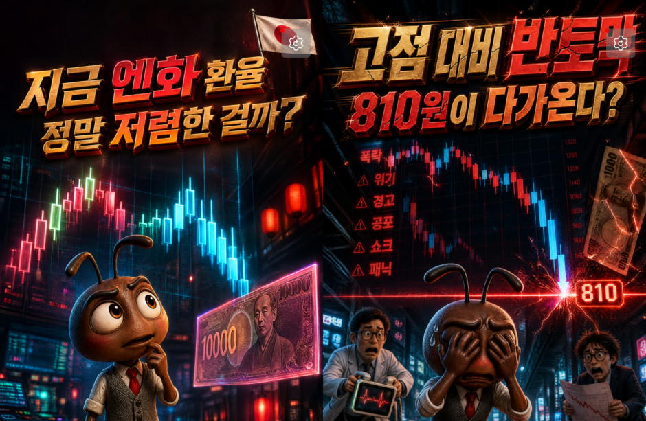 환율-엔화전망-월봉차트분석