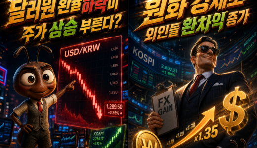환율과 주가의 관계-외국인 환차익-국민연금 환헤지
